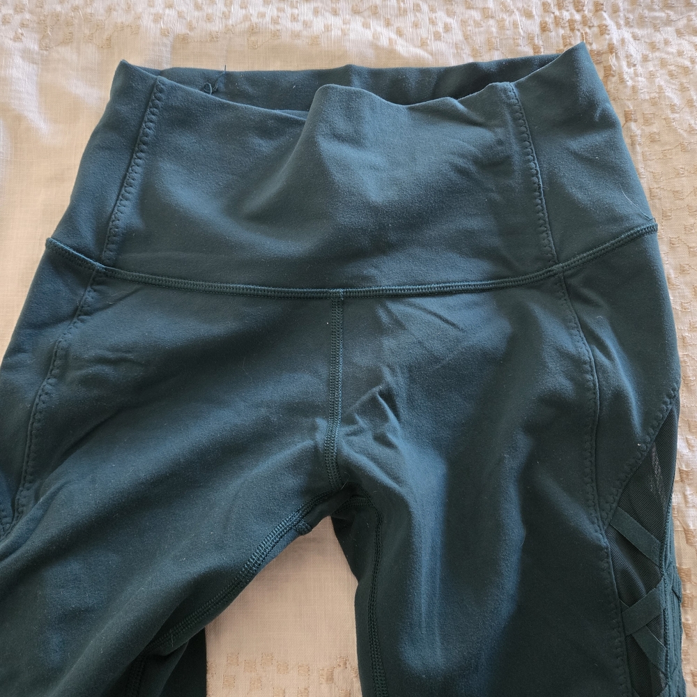 lululemon athletica Teal Leggings Size 6 - Picture 3 of 5